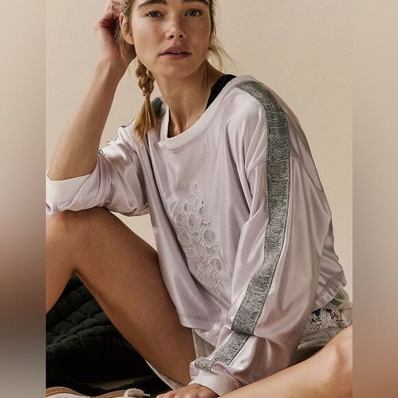 NWT FP Movement Track Star Layer Pullover in Rose Quartz Combo - Picture 5 of 11